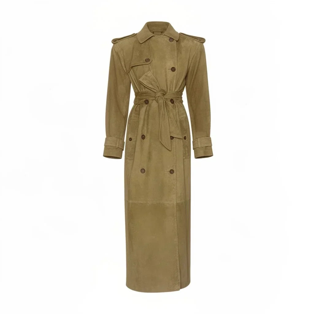 Suede Trench