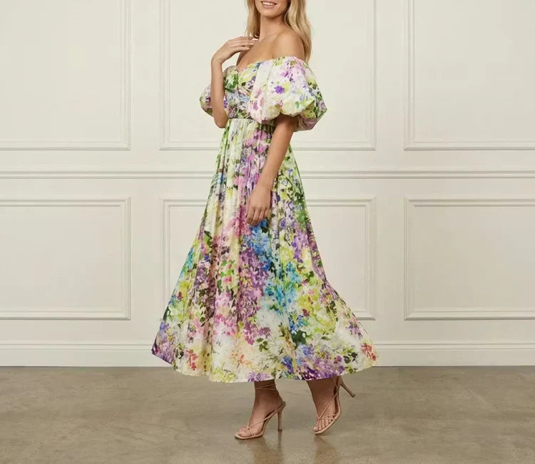 Floral Linen Midi