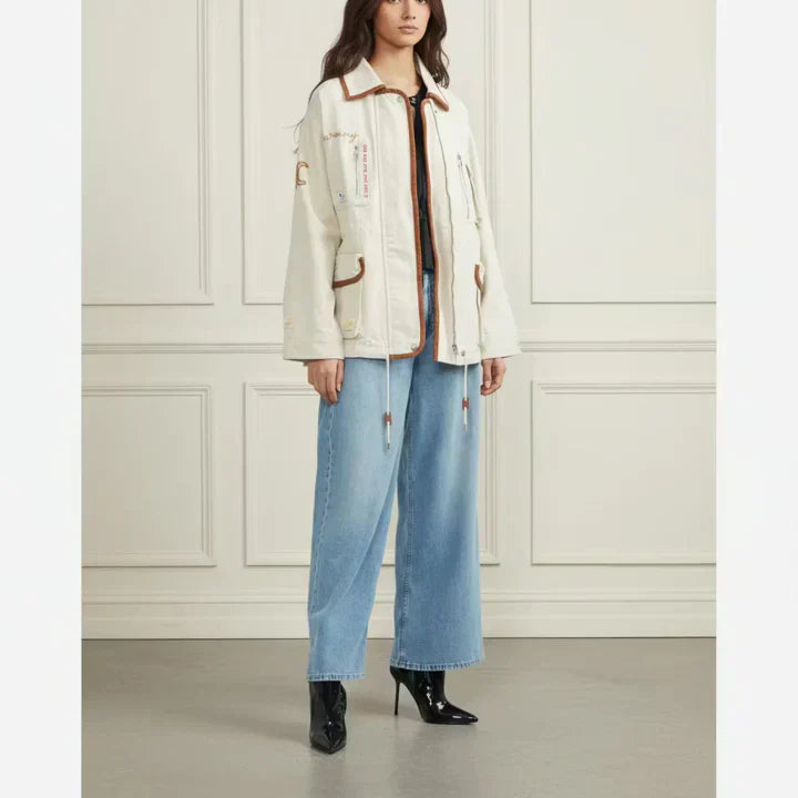 Embroidered Patch Jacket