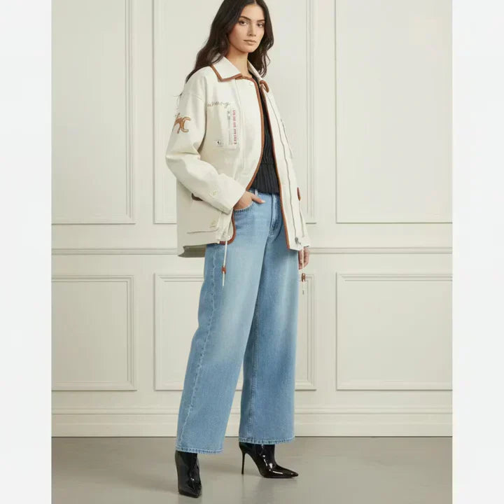 Embroidered Patch Jacket