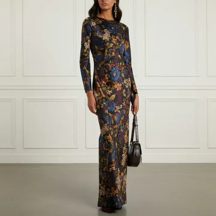 Floral Silk Dress