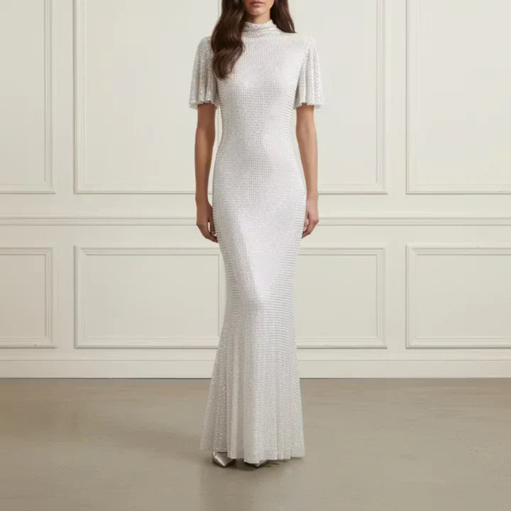 Cream Rhinestone Maxi