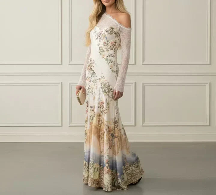 Lace One Shoulder Dress
