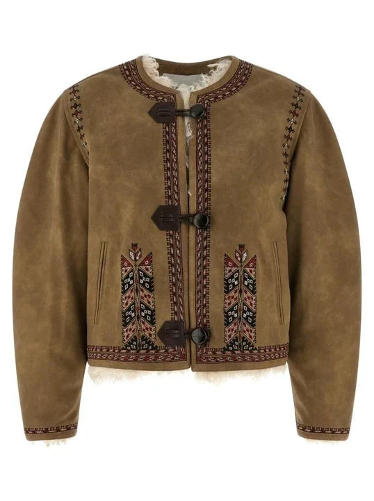 Embroidered Fleece Jacket