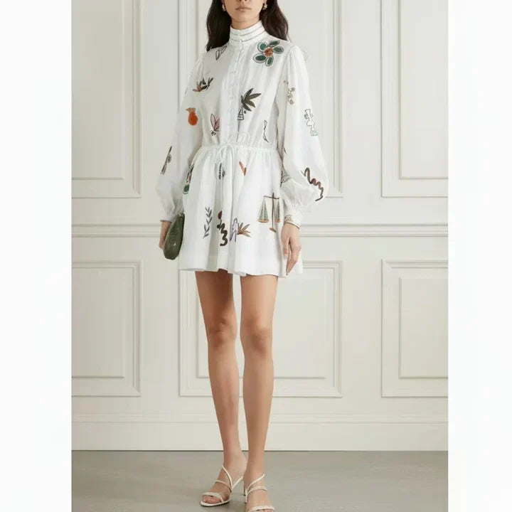 Print Ramie Mini
