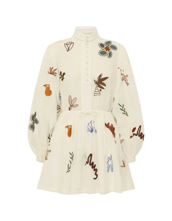 Print Ramie Mini