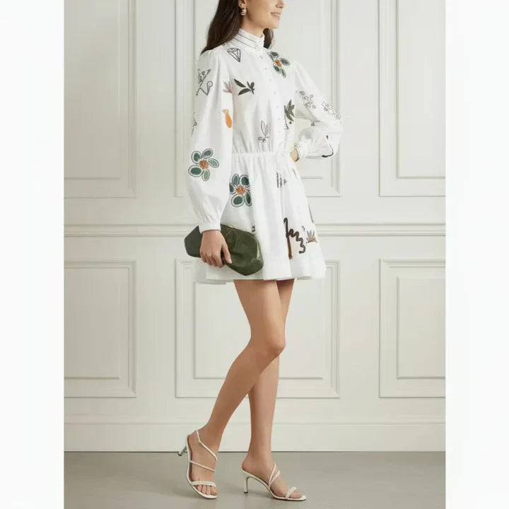 Print Ramie Mini