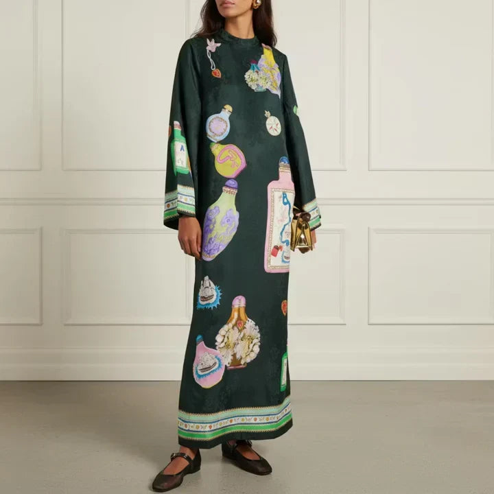 Jacquard Print Maxi