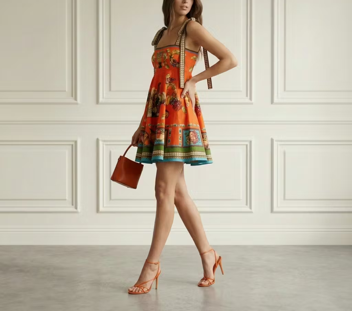Orange Print Mini