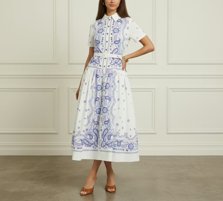 Blue Pastel Midi
