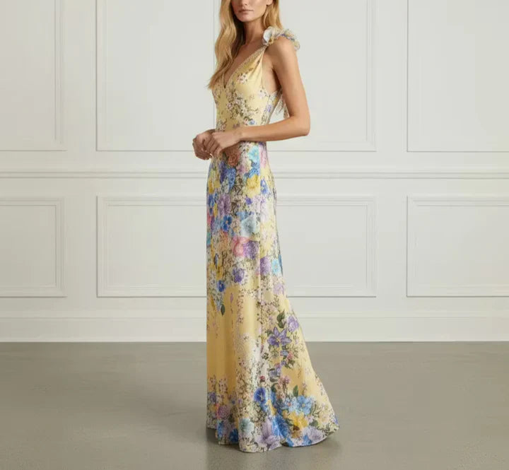 Silk Floral Maxi