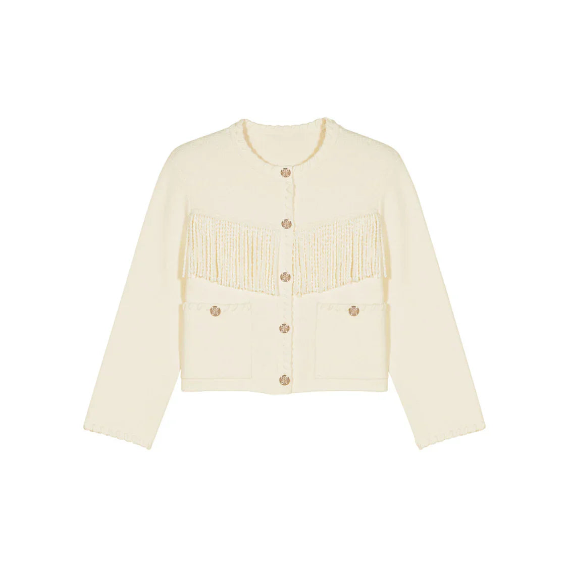 Fringed Cardigan
