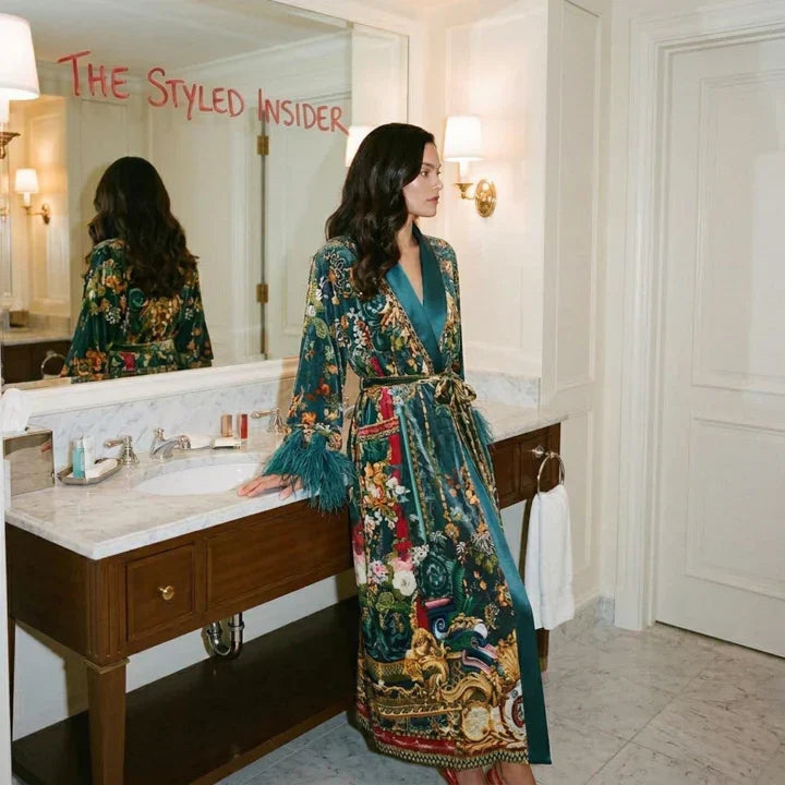 Embroidered Beaded Robe