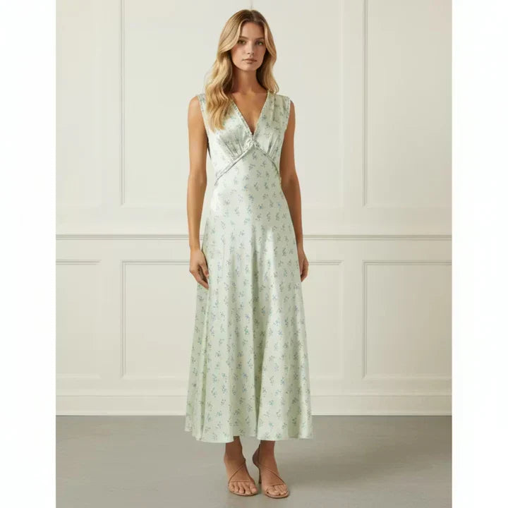 Silk Floral Midi