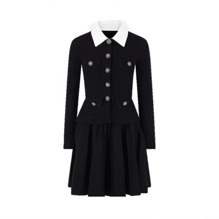 Pleated Knit Mini