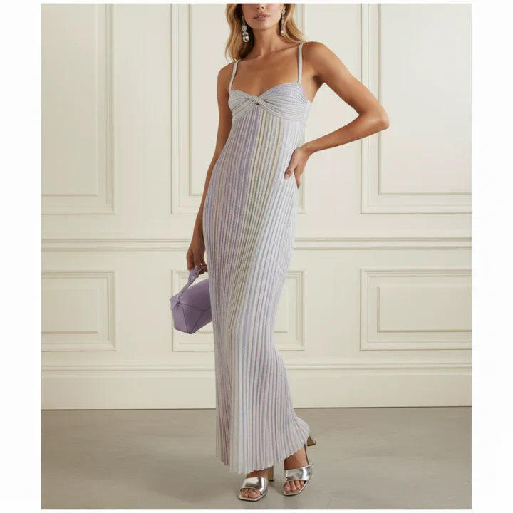 Sequin Striped Dress