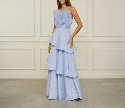 Blue Structured Dress