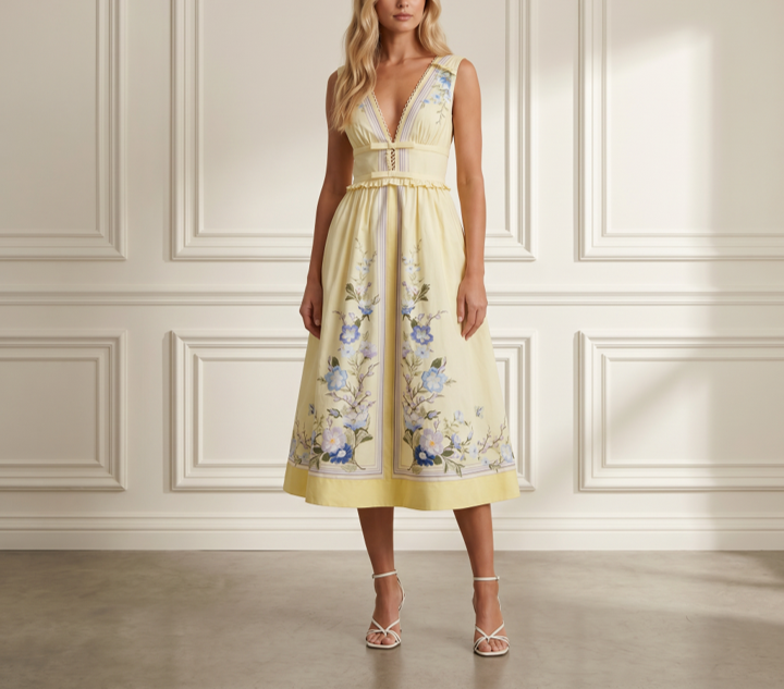 Yellow Flare Midi