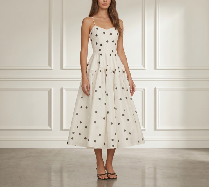 Polka Dot Midi