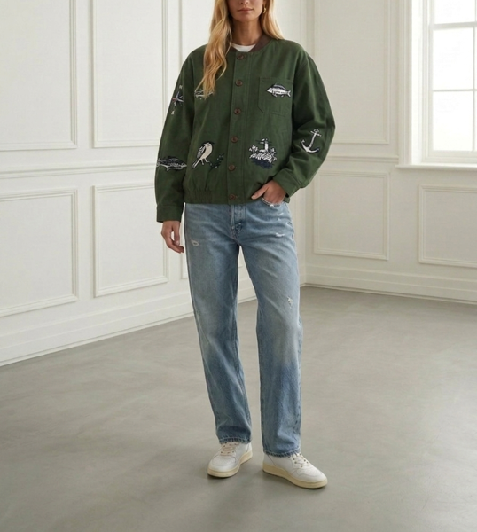 Embroidered Cotton Jacket
