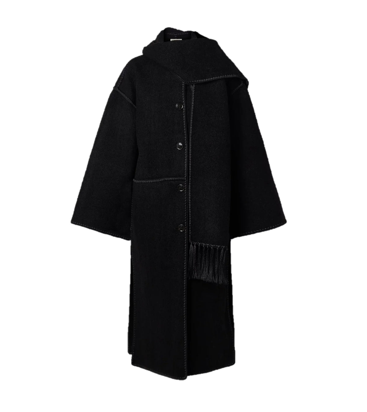 Wool Fringed Coat