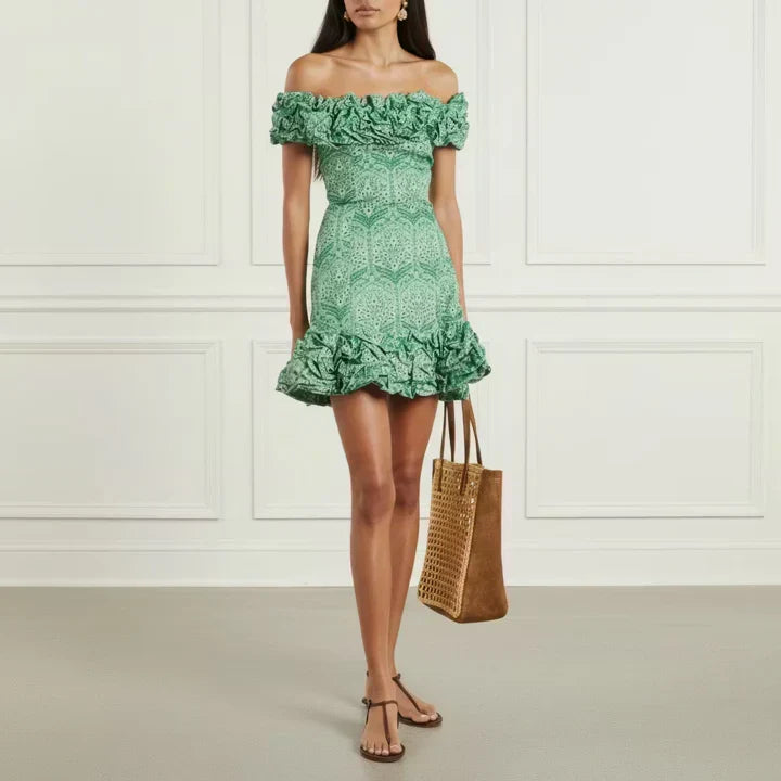 Green Ruffle Mini