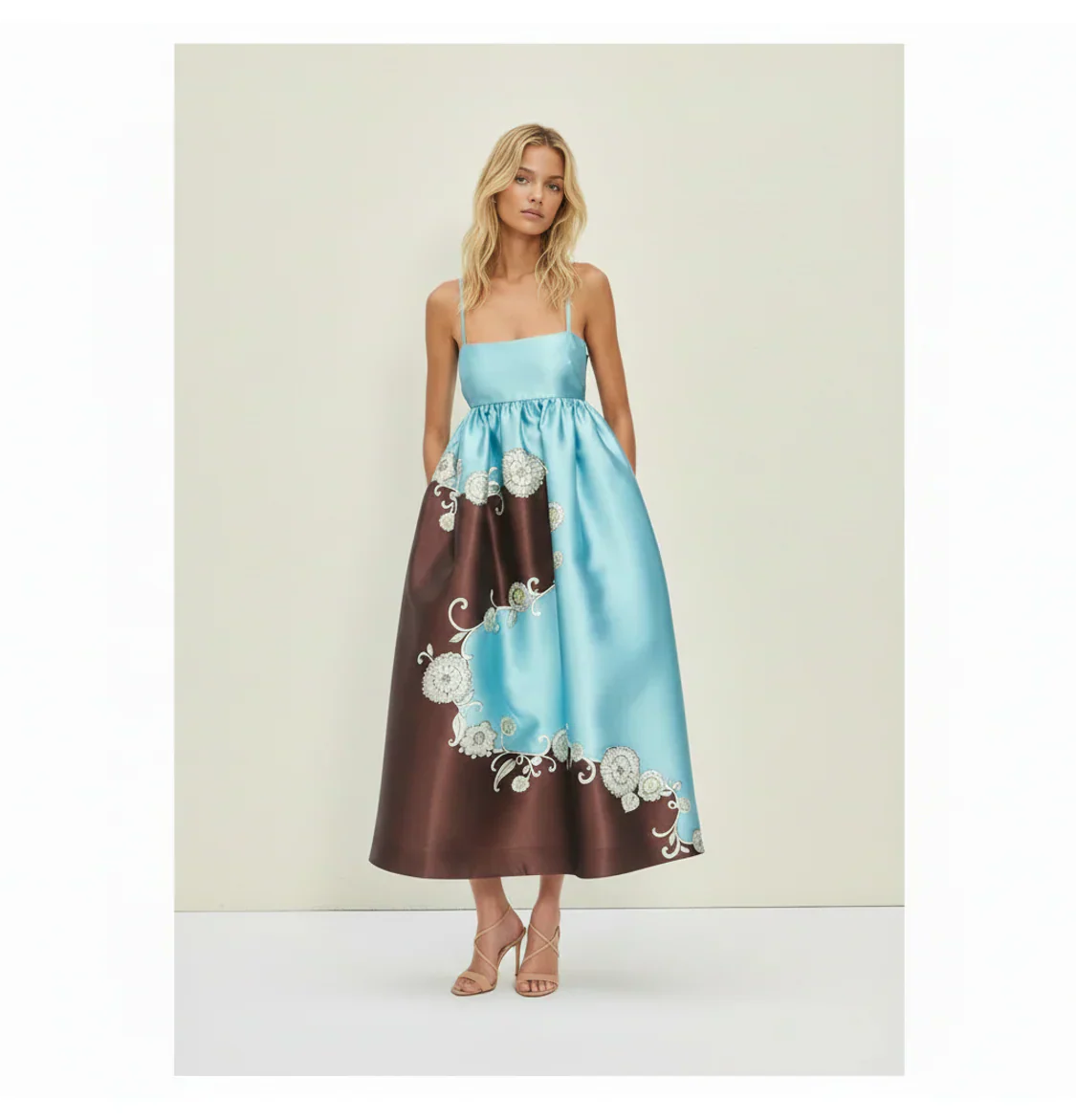 Billow Print Midi