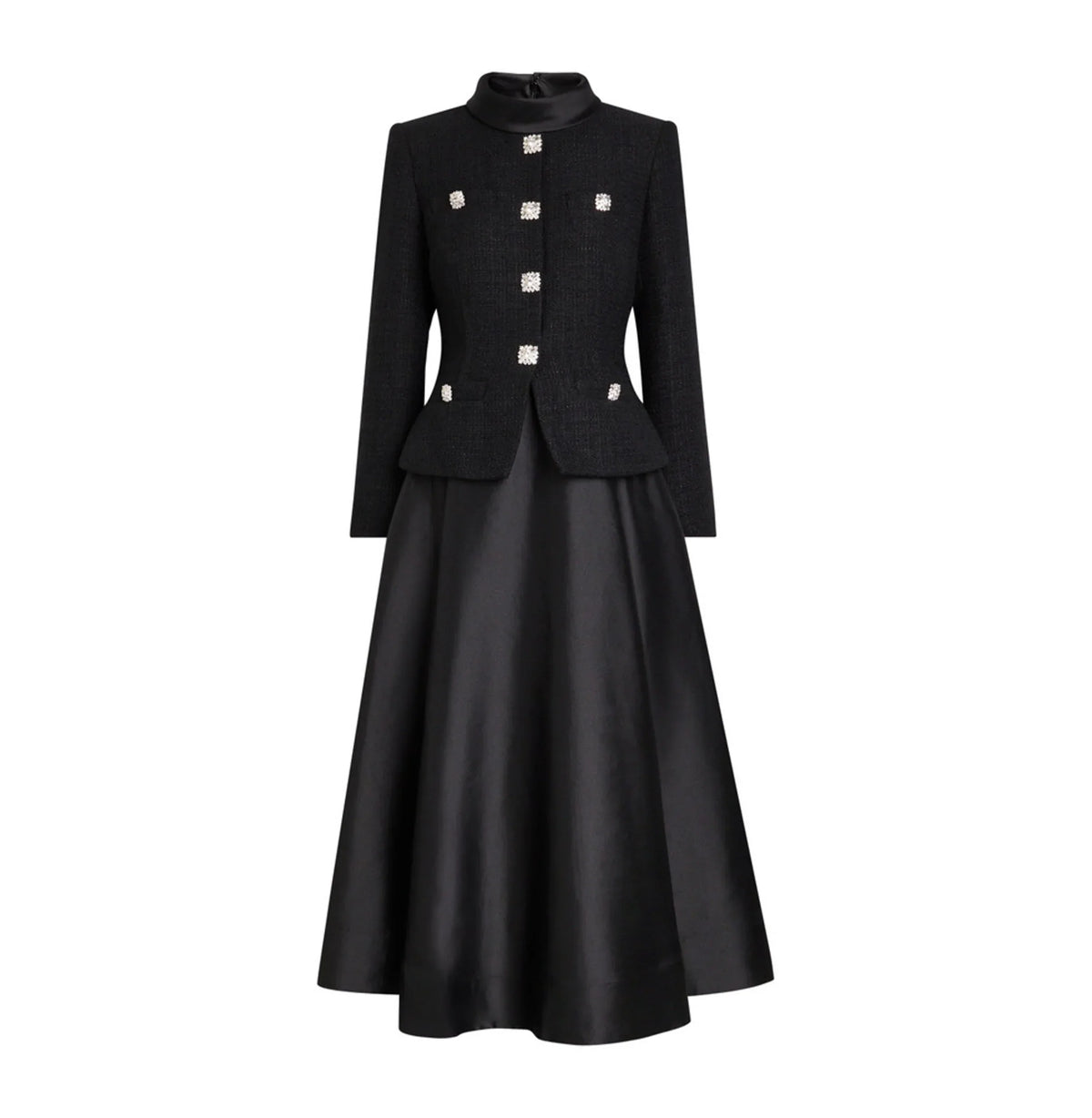 Taffeta Tweed Midi