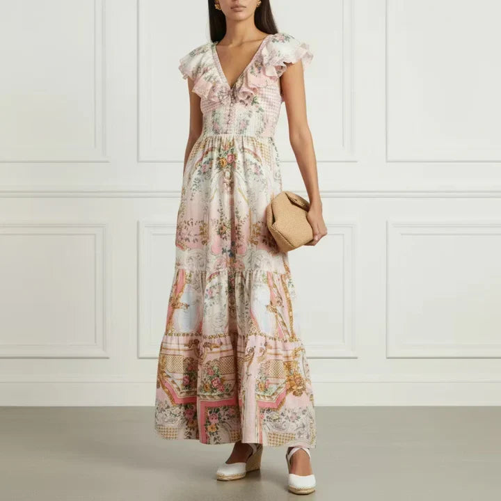Frill Tiered Midi