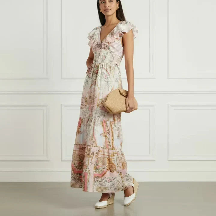 Frill Tiered Midi