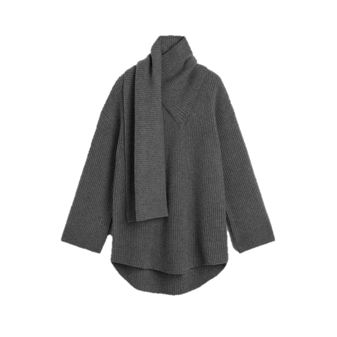 Scarf Wool Sweater