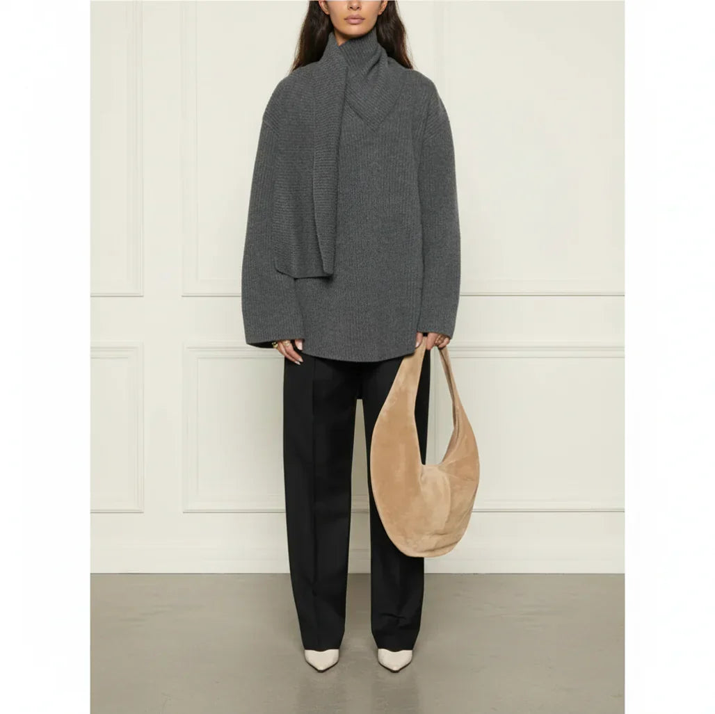 Scarf Wool Sweater