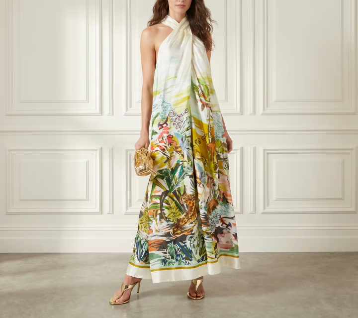Halter Print Maxi
