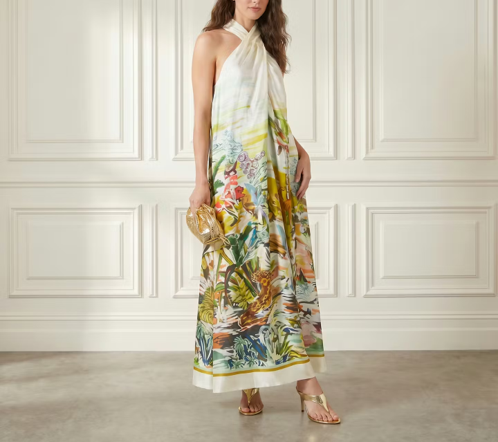 Halter Print Maxi