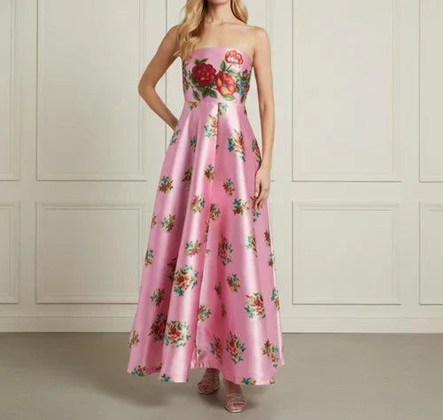 Pink Floral Gown