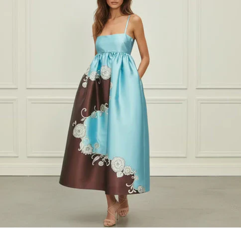Billow Print Midi