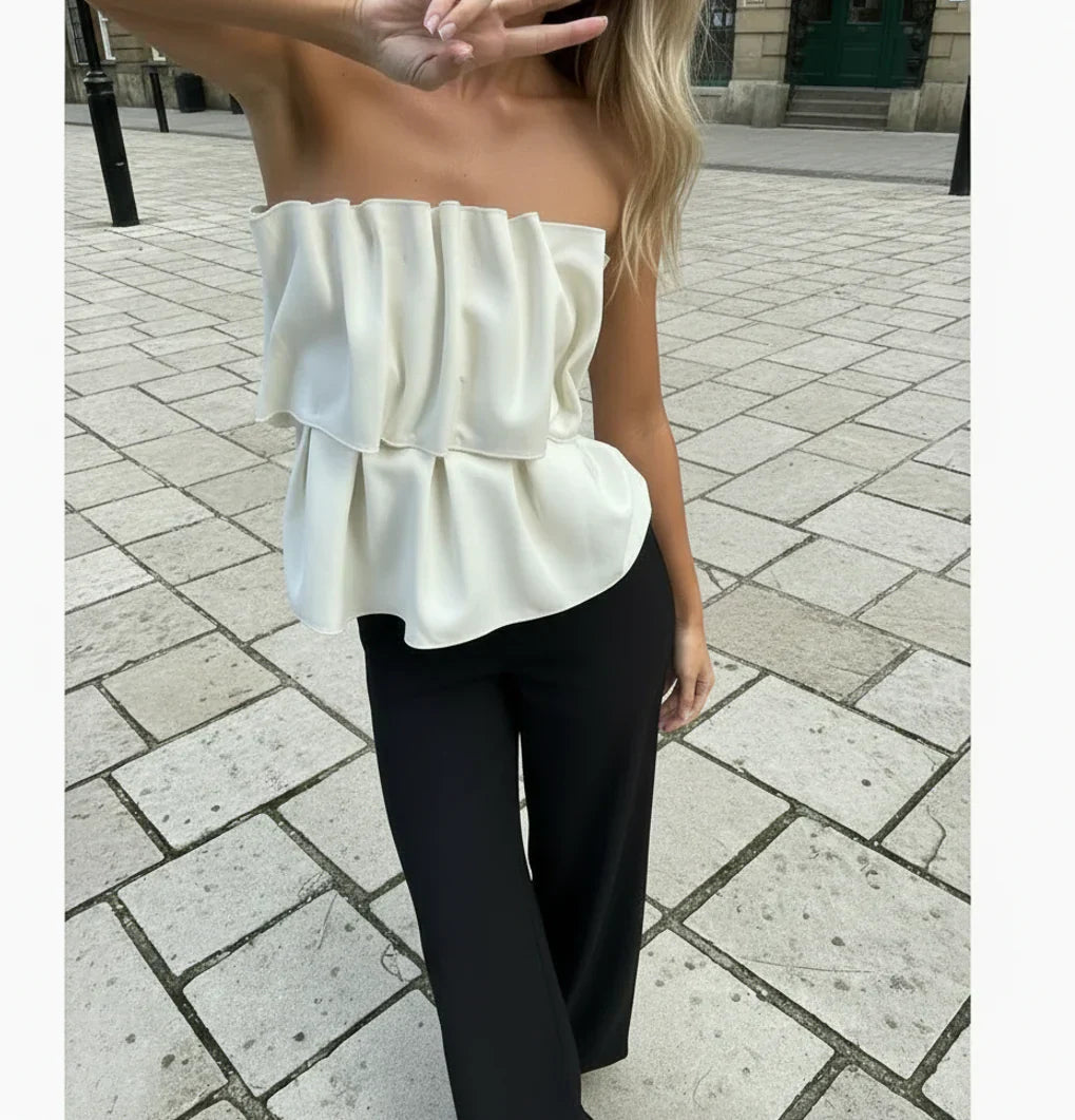 Ruffle Bustier