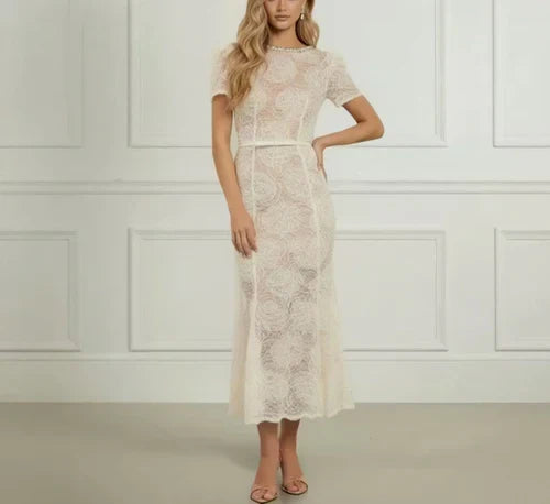 Tulle Lace Midi