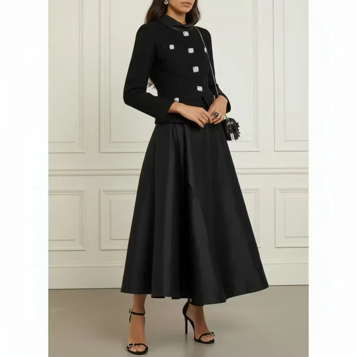 Taffeta Tweed Midi