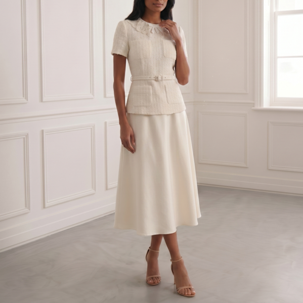 Polka Dot Boucle Midi