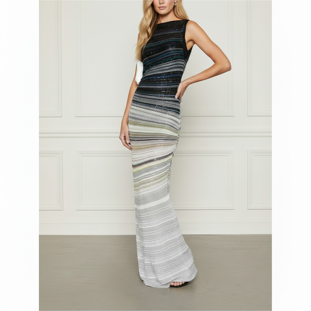 Metallic Knit Maxi