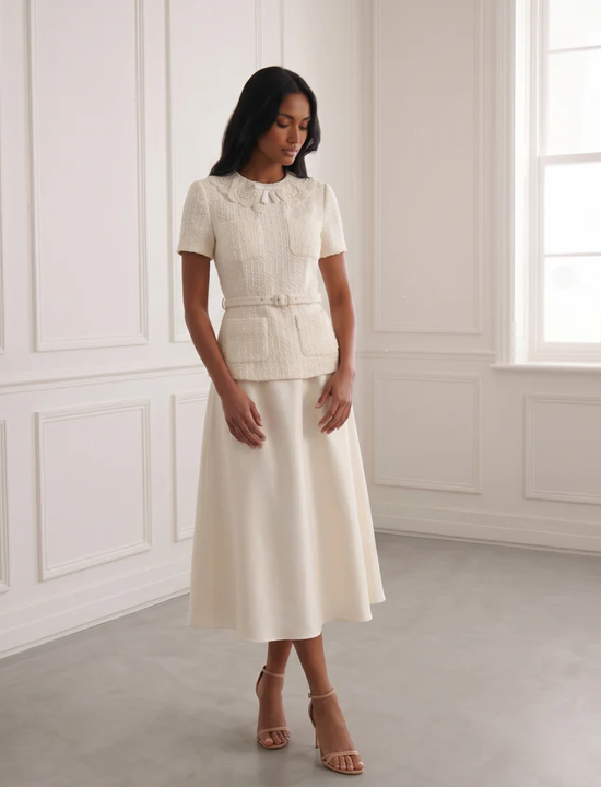 Polka Dot Boucle Midi