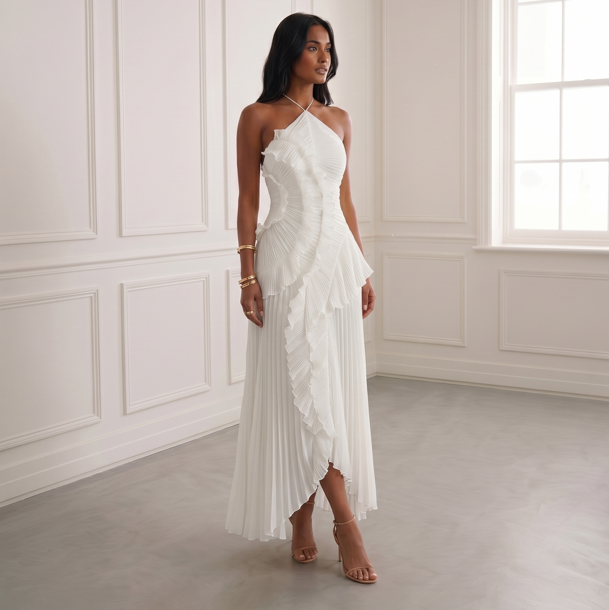 Ruffle Midi