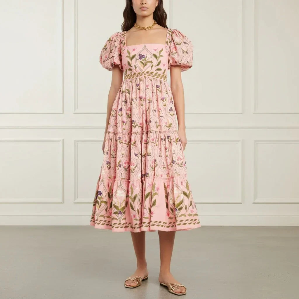 Cotton Printed Midi