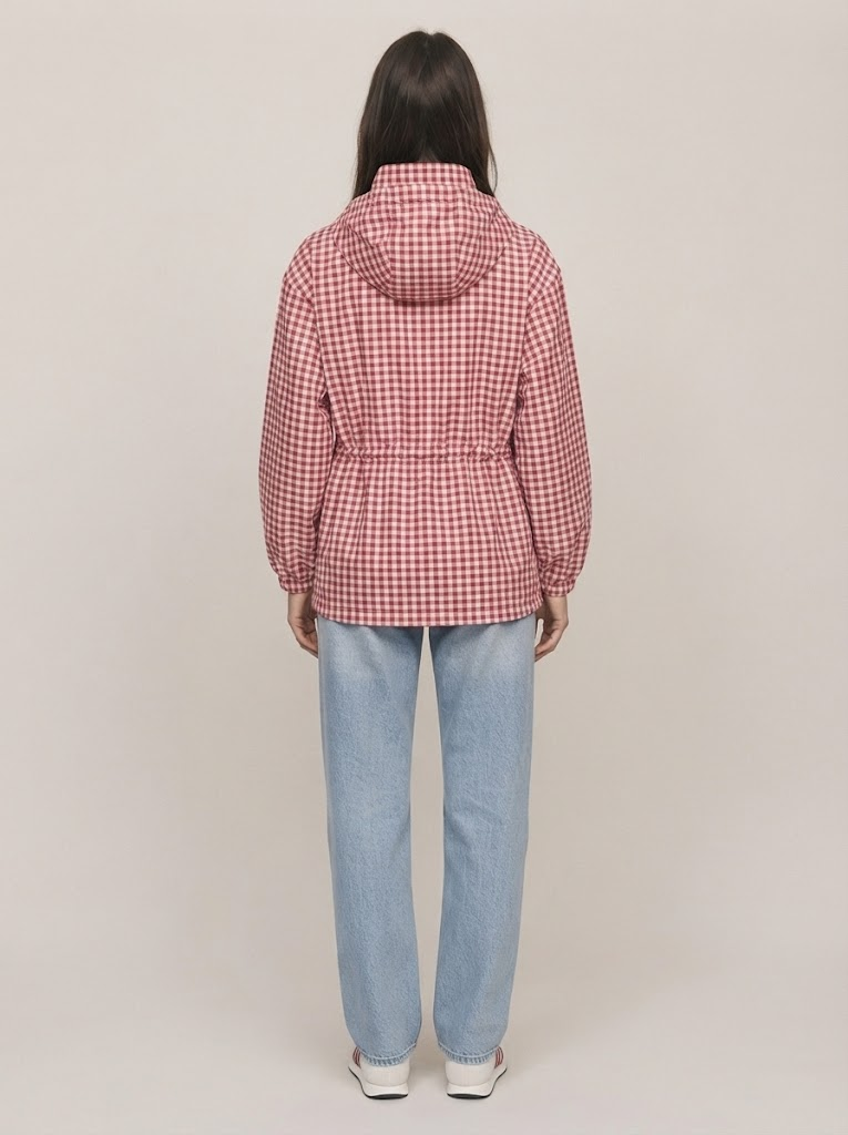 Checked Windbreaker