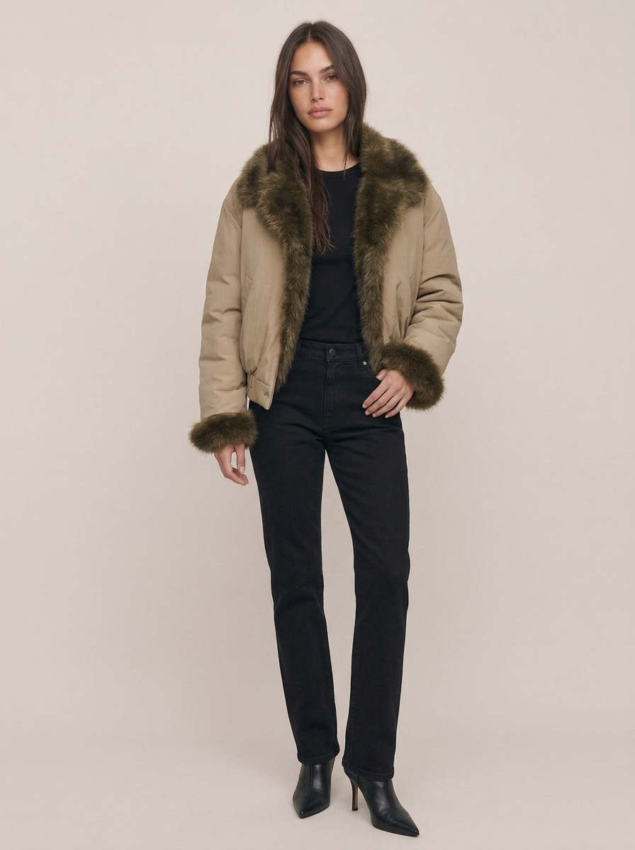 Reversible Faux Fur Coat
