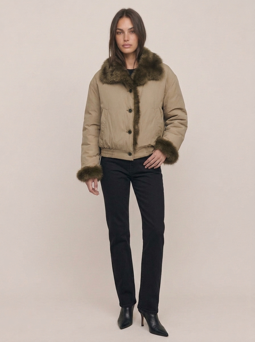 Reversible Faux Fur Coat