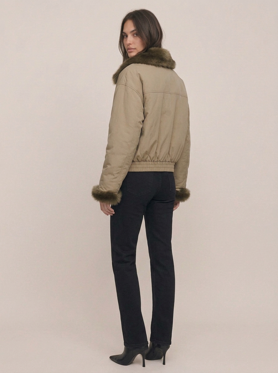 Reversible Faux Fur Coat