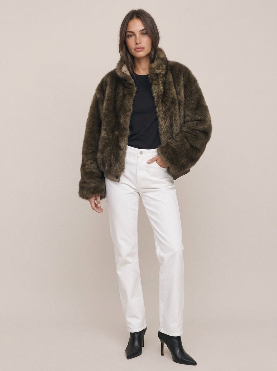 Reversible Faux Fur Coat