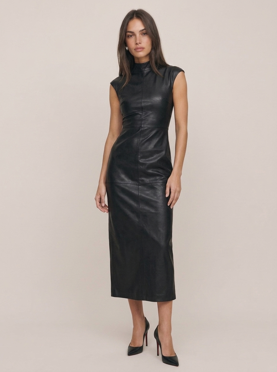 Leather Effect Midi